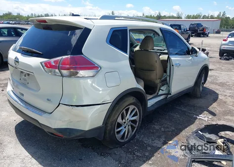 2015 Nissan Rogue Sl из США, поврежденный, VIN 5N1AT2MT2FC772787